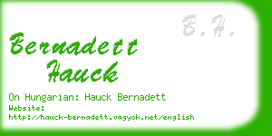 bernadett hauck business card